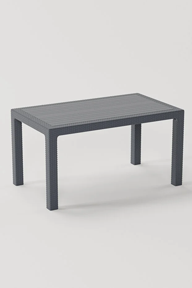 Raddan Camsız 90x150 Masa Bambu 6 Adet Sandalye Masa Takımı Bahçe Balkon Teras Masa Seti